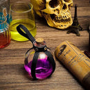 Patelai 6 Pcs Halloween Glass Potion Bottles with Belt Cork Renaissance Witch Costume Accessories Witch Props Potion Bottle for Halloween Party Decor Cosplay DIY Crafts Gift (Black,Brown) by CozyNest Decor