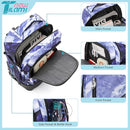 NEW TILAMI 18 inch Rolling Backpack Boys for School – Durable, Waterproof, Adjustable Handle, Stair Climbing, Variety of Colors & Patterns, Lightning Purple by TinyTreasures Baby Boutique
