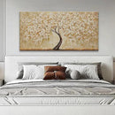 TAIJXAGSG Canvas Wall Art Decor Gold Tree Flower Wall Art Gold Tree Of Life Abstract Wall Decor Painting Pictures Botanical Wall Art For Living Room Bedroom Home Office Artwork 24"X 48" by CozyNest Decor