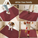 COSY HOMEER-Door-Mat 24"x36" Non Slip Absorbent Entryway Rugs Dirt Trapper Doormats Washable Entrance Mats Low Pile Welcome Floor Mat for Front Back Door and Entry Mats,Red by CozyNest Decor