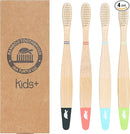 Sea Turtle Plant-Based Bristles, Bamboo Toothbrushes, Soft Natural Toothbrush for Kids (4 Pack) by TinyTreasures Baby Boutique