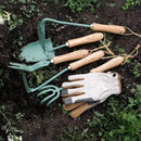 Barebones Japanese Weeding Hoe - Hoe Garden Tool - Durable Stainless Steel Hand Tool for Weeding and Digging (Ash/Mint) by GreenHaven Gardens