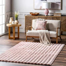 nuLOOM 3'9' x 6' Cozy Plush Area Rug, Machine Washable, Non-Slip, Soft Fluffy Shag Carpet for Living Room Bedroom Kids Room Nursery Home Decor, Jeni Blush by CozyNest Decor
