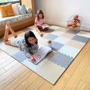 MioTetto Foam Floor Tiles for Kids - Non-Toxic Comfortable Baby Play Mat and Interlocking Foam Tiles, Fits with 74x74 Playpen Mat for Crawling & Development, Soft Play Mat for Babies 6-12 Months by TinyTreasures Baby Boutique
