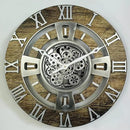 The Gears Clock Real Moving Gear Wall Clock England Line (Gold Antique, 24 inches (60 cm)) by CozyNest Decor