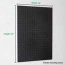 WallPeg Made in USA Pegboard Panels Garage Organization - Wall Storage Kit (PB-2 B) (2) ea - 24" x 16" Peg Board Tool Organizer Panel Set - Garage Organizer Kit by GreenHaven Gardens