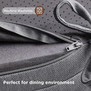Codi 6 Pack Dining Chair Cushions, Thick Chairs Pads for Indoor Kitchen Room - Washable, Non-Slip Seat Cushion with Ties, 16.5"x16.5"x 3.5", Set of 6, Grey by CozyNest Decor