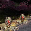 Outdoor Solar Lantern-Waterproof Cardinal Hanging Metal Decorative Lights for Patio Table Garden Pathway Yard with Super Bright Warm White LED, Large Solar Panels, Auto On/Off Sensor by GreenHaven Gardens