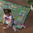 Play Rug for Playroom 59"x39" Car Mat Town City Road Map for Boys Bedroom Fun Car Play Area Carpet Non-Slip Washable by TinyTreasures Baby Boutique