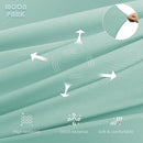 MOON PARK Pregnancy Pillows for Sleeping - U Shaped Full Body Maternity Pillow with Removable Cover - Support for Back, Legs, Belly, HIPS - 57 Inch - Turqouise - Cooling Cover by TinyTreasures Baby Boutique