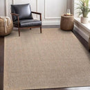 CAMILSON Easy Jute Rug 6x9, Indoor Outdoor Natural Color Fiber Area Rugs for Living Room Patio and Bedroom Rug Herringbone Seagrass Woven Design Easy-Cleaning, Washable Outside Carpet Alfombras 6 x 9 by CozyNest Decor