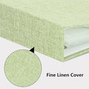Vienrose Linen 3-Ring Photo Album Holds 190 Photos, 160 4x6 Photos and 30 6x8 Pictures, Picture Album with Multiple Size Pockets, Memory Book for Family Wedding Anniversary Baby, Green by TinyTreasures Baby Boutique