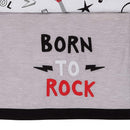 Lambs & Ivy Rock Star Musical Instruments 3-Piece Baby Crib Bedding Set - Gray by TinyTreasures Baby Boutique