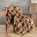 CASAAGUSTO Boho Sherpa Blanket, Aztec Twin Blanket,Ultra Soft, Warm, Cozy, Plush, Thick Fleece Throw Blanket for Couch, Bed, Sofa (Terracotta 60 * 80 Inch) by CozyNest Decor