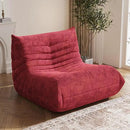 Bean Bag Chair, Fireside Chair Bean Bag Sofa Large Bean Bag Chair for Adults, Bean Bag Chairs for Teens with High Density Comfortable Foam, Memory Foam Bean Bag for Living Room, Bedroom (Red) by CozyNest Decor