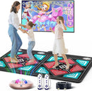 Dance Mat for Kids and Adults, Anti-Slip Wireless Electronic Dance Pad for TV, Wrinkle-Free, Soft & Cozy Playmat for Exercise & Games, Smart Camera & 2 Controllers, Gift idea（Classic Snowflake） by TinyTreasures Baby Boutique