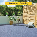 Marine Carpet,6 FT x 18 FT Blue-Gray Indoor Outdoor Carpet 0.2" Thick Boat Carpet with Water-Proof TPE Backing, Non-Slide Outdoor Marine Carpet Roll for Home, Patio, Porch, Deck by CozyNest Decor