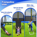 Universal Trampoline Ladder Slide kit, 3 Steps Wide Step for Trampoline, Trampoline Accessories Slide with Buffer Section for Children Kids by TinyTreasures Baby Boutique