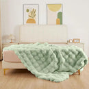Sage Green Fluffy Comfy Blanket for Couch Living Room 50x60 Faux Fur Throw Blanket for Bed Soft Furry Cozy Best Housewarming Home Decor Gifts 860 GSM by CozyNest Decor