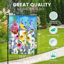 Summer Garden Flag - 12.5 x 18 Inch Double-Sided Spring Flowers Printed Art Front Yard Decor - Seasonal Welcome Outdoor Banner for House Porch, Patio, Lawn, and Deck - Suits Standard Stands by GreenHaven Gardens