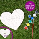 Creative Roots Mosaic Heart Stepping Stone, Includes 7-Inch Ceramic Stepping Stone & 6 Vibrant Paints, Mosaic Stepping Stone Kit, Paint Your Own, DIY Stepping Stone Kit for Kids Ages 8+ by TinyTreasures Baby Boutique