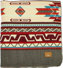 Inca Aztec Throw, Queen, King Blanket | Southwest Indian Navajo Boho Style | Native Cover for Camping, Bedding, Couch, Vanlife | Faux Alpaca, Lightweight, Hypoallergenic (Chimborazo Beige, Queen) by CozyNest Decor