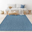 Adiva Rugs Outdoor Indoor Area Rug, Weather Resistant, Easy to Clean, Stain Resistant Floor Mat for Dining Room, Backyard, Deck, Patio (Azure Denim Blue, 6' X 9') by CozyNest Decor