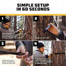 Wise Owl Outfitters Camping Hammock – 500lbs Portable Hammock with Tree Straps - Travel, Backpacking, Hiking, Outdoors Camping Gear - Single or Double by GreenHaven Gardens