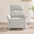 CHITA Power Recliner Chair, Electric Triple-Motor Swivel Glider Nursery Rocking Chair with Adjustable Power Headrest and Lumbar Support, GREENGARD Gold Certified, Solid Wood Base, Crockery Grey by TinyTreasures Baby Boutique