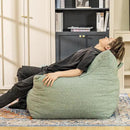 Bean Bag Chair with Filler, Bean Bag Sofa Chair with Tufted Soft Armrests Plush Lazy Sofa Comfy Chair,Large BeanBag Chair for Adults in Livingroom, Bedroom by CozyNest Decor