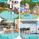 HEBE Outdoor Rug Waterproof 8ft, Plastic Straw Rug Camping Rug, Reversible Outdoor Patio Rugs RV Mat Clearance, Indoor Outside Floor Carpet for Porch,Deck,Camper,Balcony,Backyard by GreenHaven Gardens