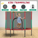 55IN Trampoline for Kids - Indoor/Outdoor Play with Enclosure Net - Easy to Assemble Recreational Trampoline - Red by TinyTreasures Baby Boutique