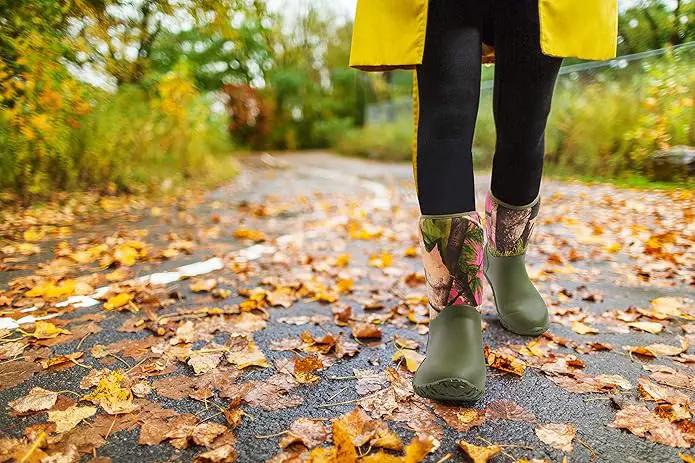 HISEA Women's Rubber Garden Boots Waterproof Insulated Yard Gardening Shoes Mid Height for Mud Working Outdoor, photo 6 of 6