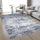 5x7 Area Rug Living Room Rug: Washable Modern Abstract Soft Thin Rug Indoor Floor No Slip Stain Resistant Carpet for Bedroom Dining Room Farmhouse Nursery Home Office - Grey by TinyTreasures Baby Boutique