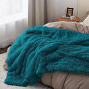 Bedsure GentleSoft Fluffy Turquoise Teal King Size Blanket for Bed, Thick Soft Sherpa Faux Fur Fleece Bedding Fuzzy Plush Winter Warm Heavy Large King Blanket, Cozy Teal Gifts for Men Women, 108x90 by CozyNest Decor