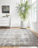 Loloi Layla Collection LAY-06 Taupe/Stone 2'-6" x 9'-6" .13" Thick Runner Rug, Soft, Durable, Vintage Inspired, Distressed, Low Pile, Non-Shedding, Easy Clean, Printed, Living Room Rug by CozyNest Decor