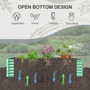 Domi Raised Garden Beds Outdoor, 6x3x1.5Ft Thickening Tall Metal Rectangular Deep Root Box Planter for Vegetables, Flowers, Herbs, and Succulents 1.5" Deep w/ 192 Gallon Capacity - Green by GreenHaven Gardens