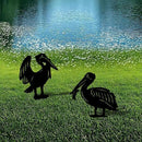 3 Pack Pelican Metal Garden Decorative Stakes, Weather Proof Silhouette Statues for Yard, Patio,Outdoor Decor for Pelican Lovers and Pet Owners by CozyNest Decor