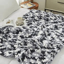 Amélie Home Chunky Knit Throw Blanket for Couch, Soft Chenille Crochet Blanket for Sofa, 50"x60", Space-Dyed Black by CozyNest Decor