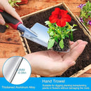 Garden Tool Set, 3 Pieces Aluminum Heavy Gardening Kit Including Hand Shovel, Transplant Shovel and Hand Rake with Soft Rubber Non-Slip Handle, Peoplewholovegardeningenjoy apleasant Experience by GreenHaven Gardens