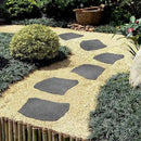 3 Pack Rubber Stepping Stones Outdoor Garden Rubber Pavers Pathway Walkway Paving Stones by CozyNest Decor