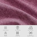 Macochico Extra Wide 100% Blackout Linen Curtains for Sliding Door Pleated Curtains with Hooks Insulated Soft Linen Drapes for Bedroom Living Room with Tieback Lilac 100”Wx84”L 1 Panel by CozyNest Decor