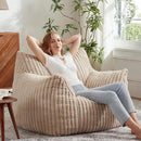 Giant Bean Bag Chairs for Adults with Filling Plush Fluffy Bean Bag Chairs for Teens with Armrests Comfy BeanBag Lazy Couch Sofa Chair for Bedroom Living Room Reading by CozyNest Decor