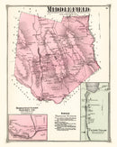 Vintage Map of Middlefield, Massachusetts 1873