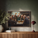 Timeless Camaraderie: Vintage Pub Celebration Canvas Wall Art