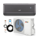 GreyVolt Series 9100 BTU 20.5 SEER2 115V WiFi Enabled Mini Split AC Compatible with Alexa Gray by LJGDeals