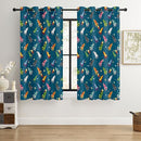 Kids Pixel Rocket Blackout Curtains - 100% Blackout, Thermal Insulated, Noise Reducing, Perfect for Kids Room and Nursery, 2 Panels (Pixel Rocket Fleet, W52×L63) by TinyTreasures Baby Boutique