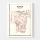 Vintage Map of Hatfield, Massachusetts 1873