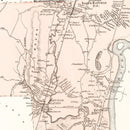 Vintage Map of Hatfield, Massachusetts 1873