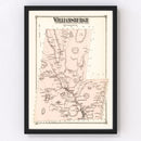 Vintage Map of Williamsburg, Massachusetts 1873